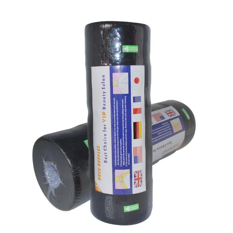 Cheap Price Disposable Barber Hairdressing Black Neck Paper for Salon
