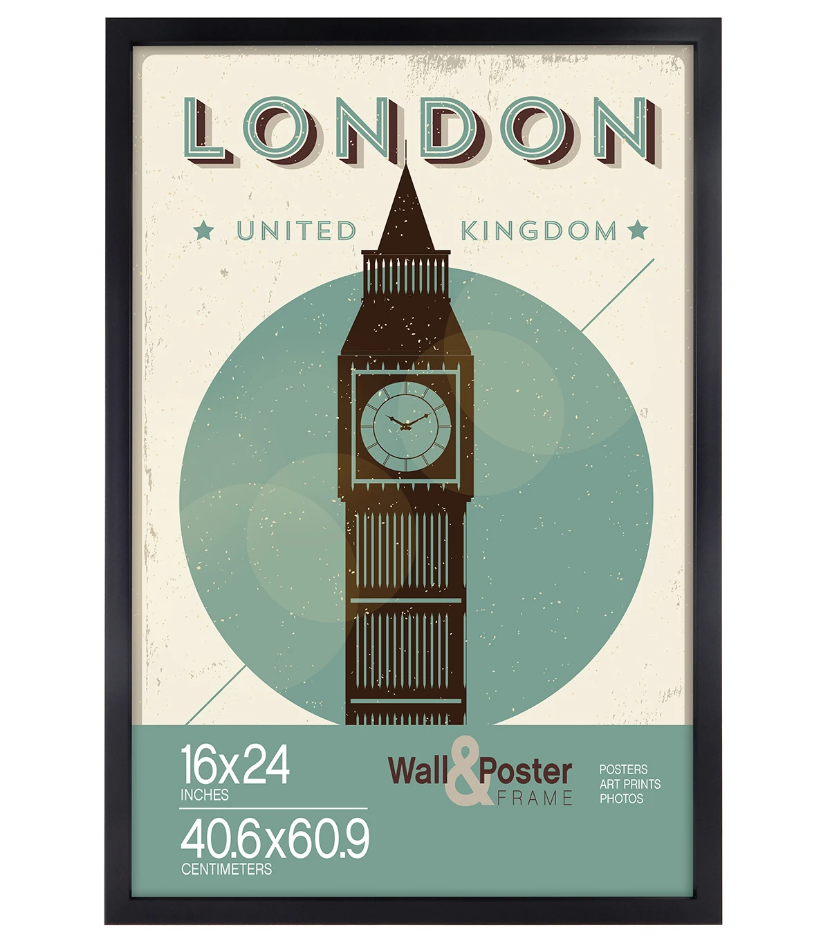 Custom plastic poster frames 36x48 wooden picture frame