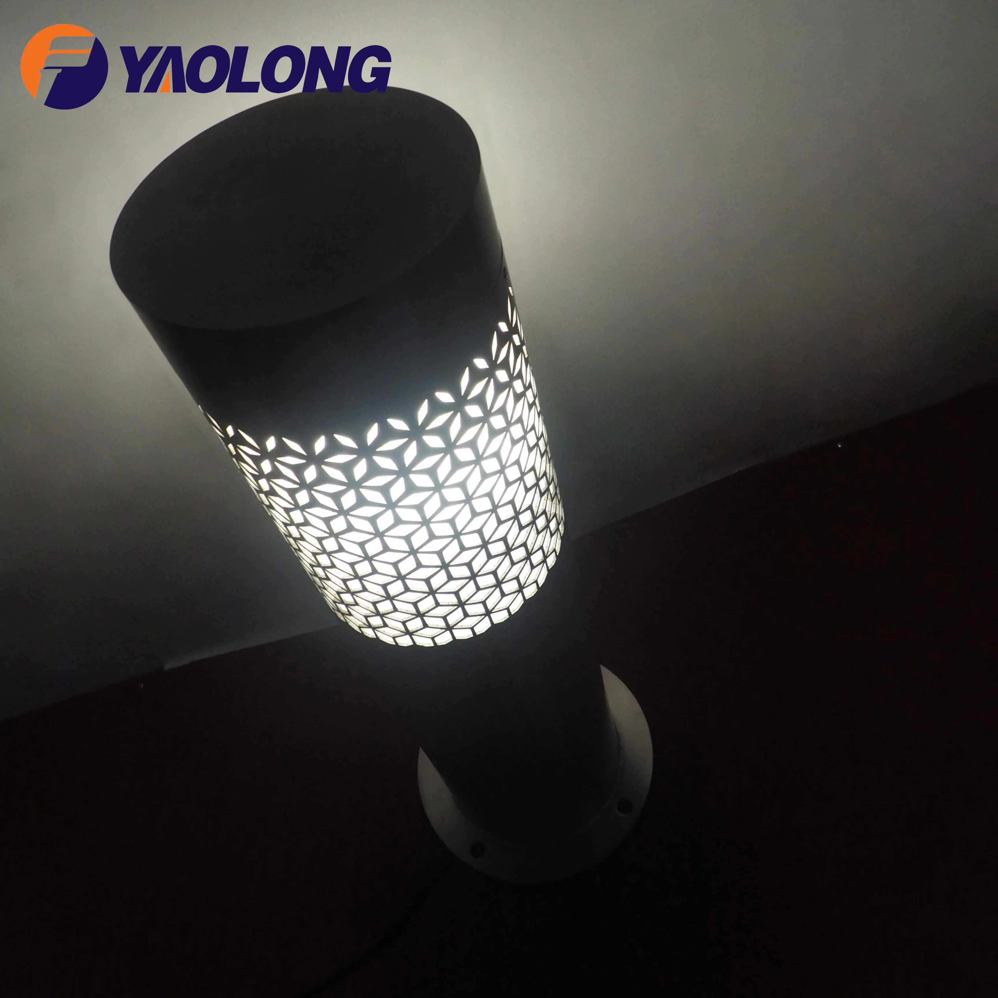 custom service stainless steel 180mm led garden bollard post light