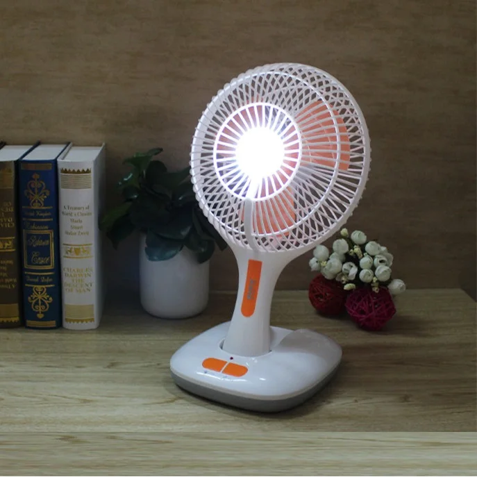 Wholesale Portable 4000mAh Battery USB Rechargeable Air Cooling Fan with LED Light