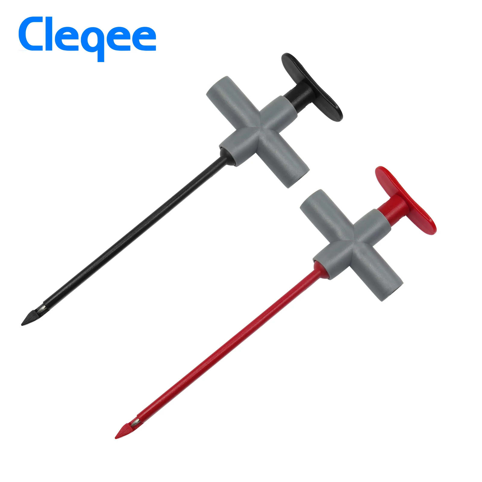 Cleqee P5010 2pcs puncture probe Auto repair multimeter test clip car test tool can connect to 4mm banana plug