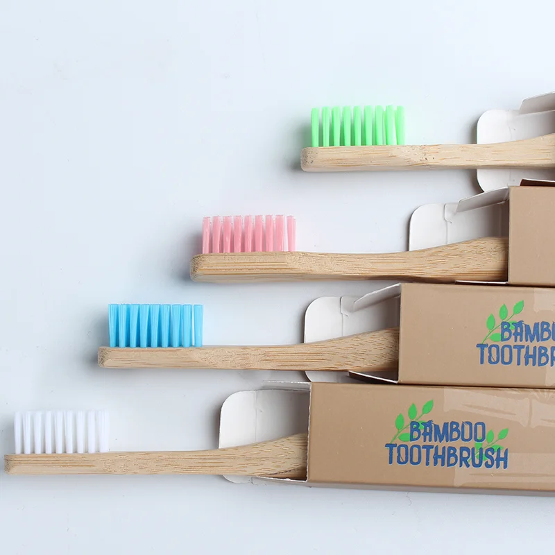 2022 Amazon hot sells Soft Bristle Type and Adult Age Group bamboo charcoal toothbrush pack of 4 set