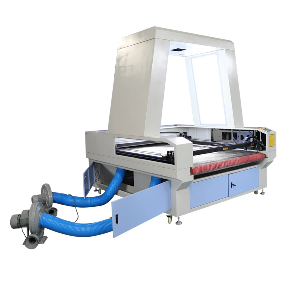 Auto Feeding of Fabric Rolls laser cutting machine 1610 / 1810 CCD camera