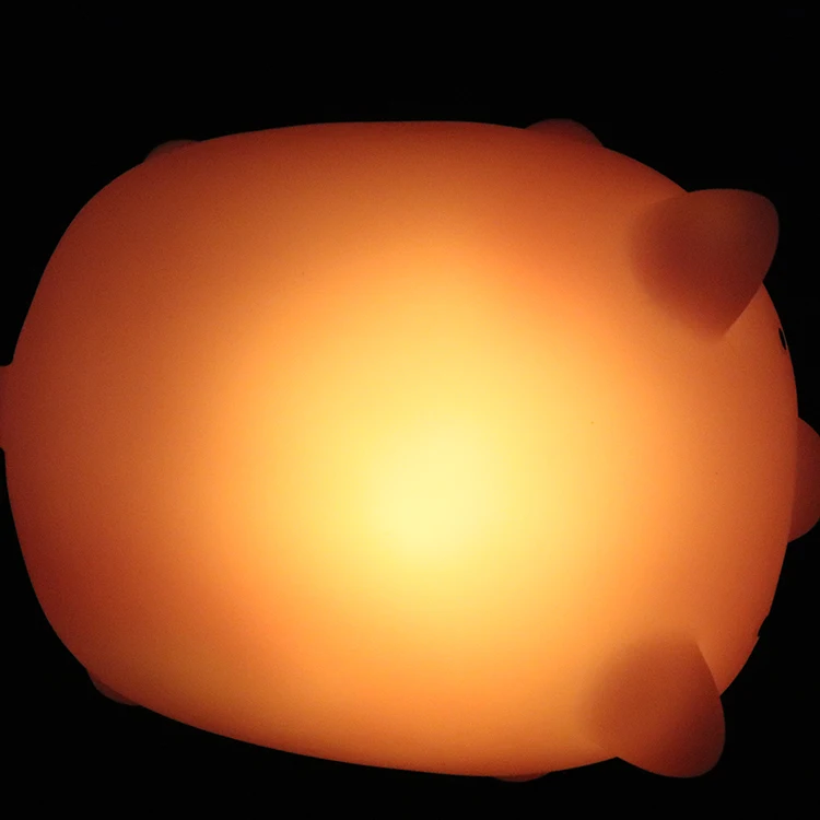 Chinese factory ningbo creative pink pig sleeping led night light