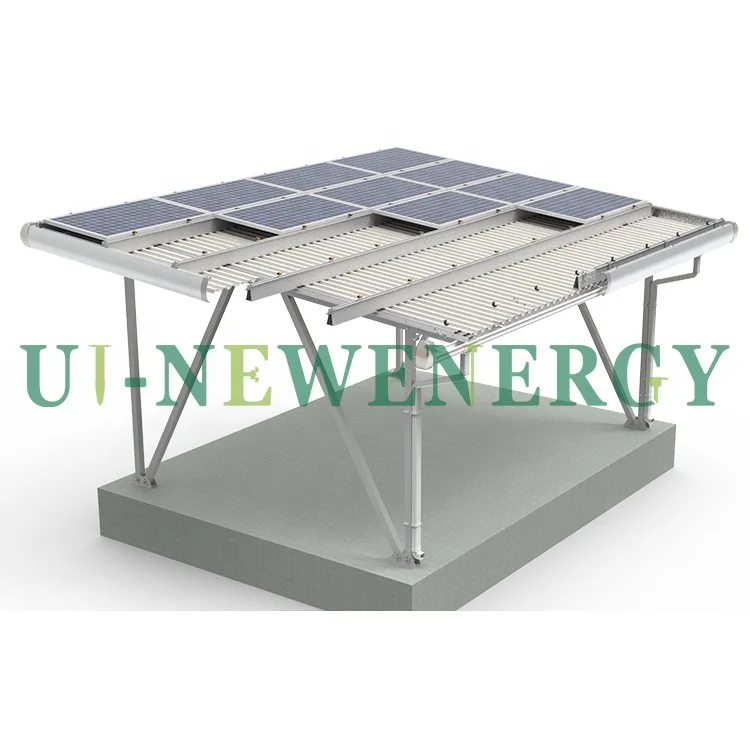 Frame Carport Solar Panel Ground Mounting Bracket System Cars Parking Aluminum 2 Degrees 1640*992*40 260W/270W 1.4kn/m2 10 Years