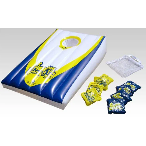 portable inflatable floating bean bag toss game
