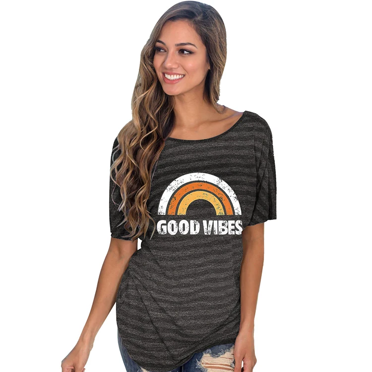 Women Apparel Sunflower Print T Shirts Cross Back Twist Knot Loose Open Back Blouses Tops