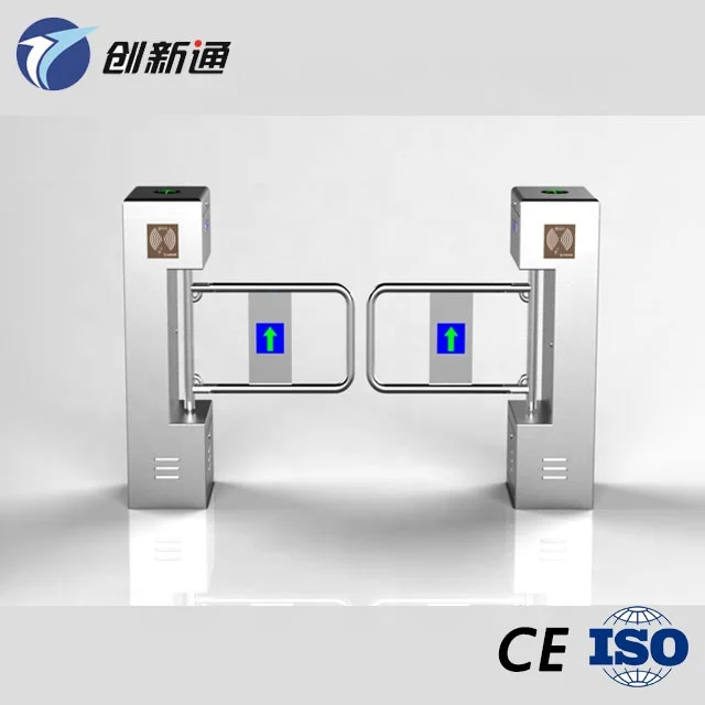Поворотный турникет квадратной формы, коммерческое здание, ручная кнопка выхода, однополюсный Поворотный барьер ворота