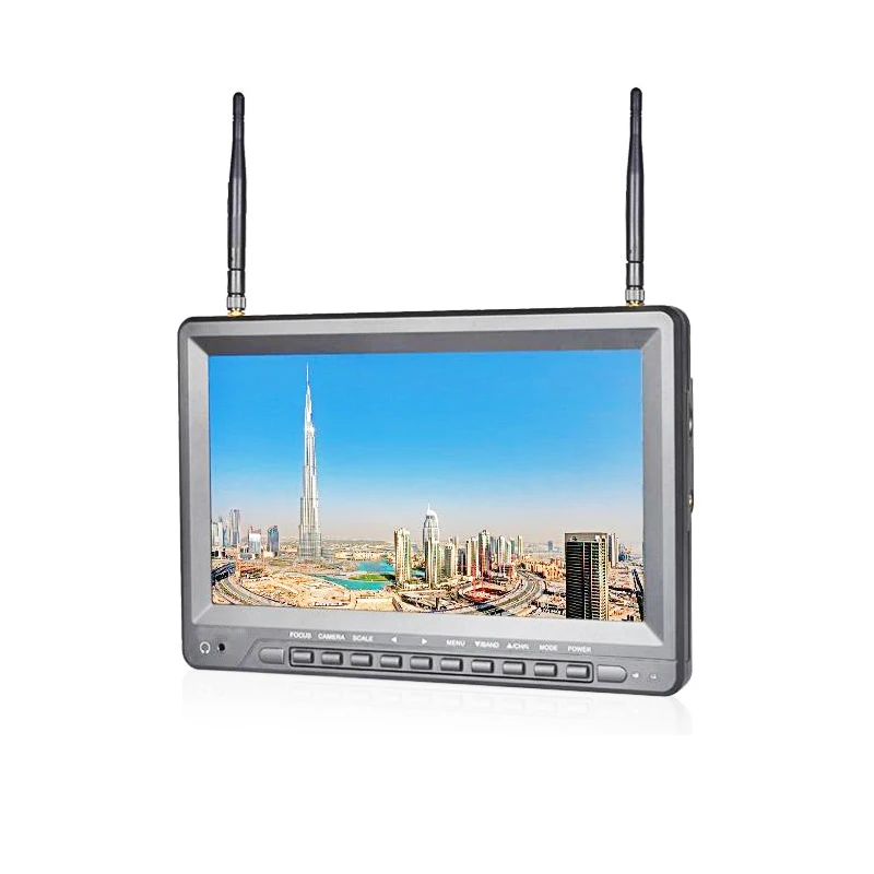 10.1 inch built-in battery with DVR recording function aerial camera wireless image transmission monitor