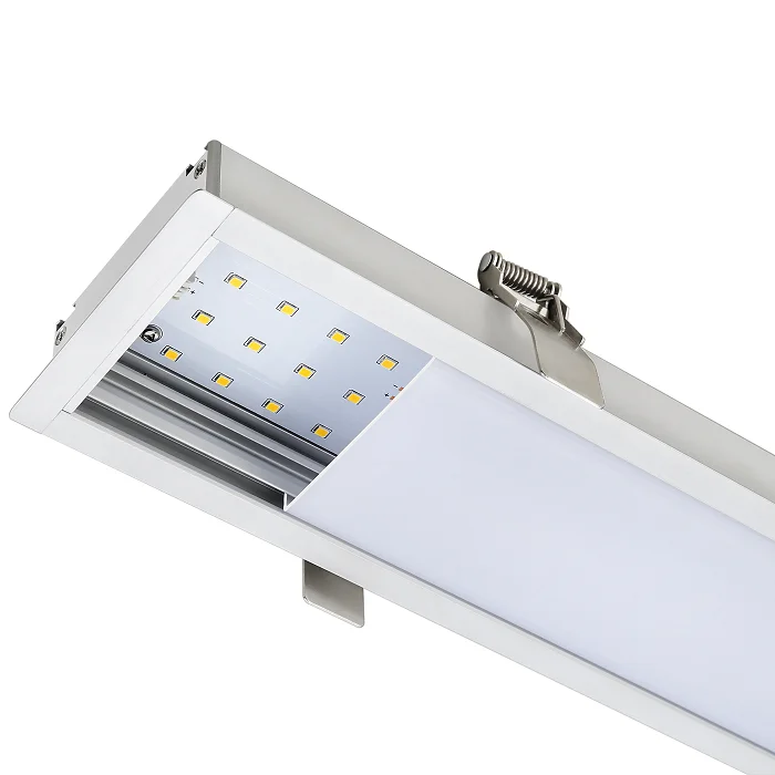 Seamless Connection Aluminum Housing 20W Ceiling Surface Mounted LED Recessed Linear Light