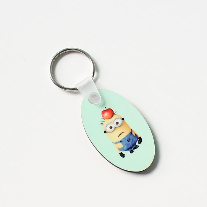8-канальный овальной формы сублимации круглые брелок/брелок для ключей на заказ брелки для ключей