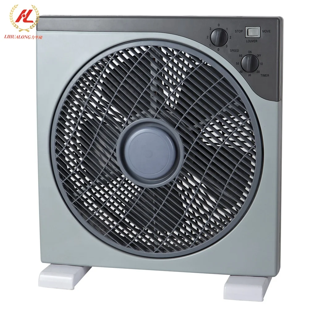 Wholesale 12 inch cheap electric square box fan with timer