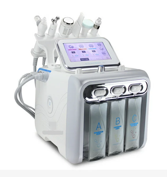 portable 6 in1 frozen skin h2o2 aqua skin peel oxygen facial machine portable