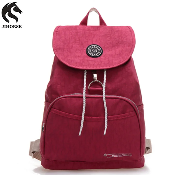 Элегантный дизайн для женщин рюкзак Водонепроницаемый Нейлон дорожная сумка