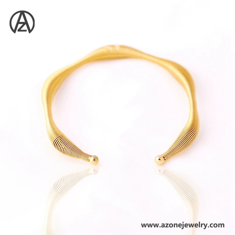 Low Price Gold Plated Jewelry Steel Wire Bracelet For Party