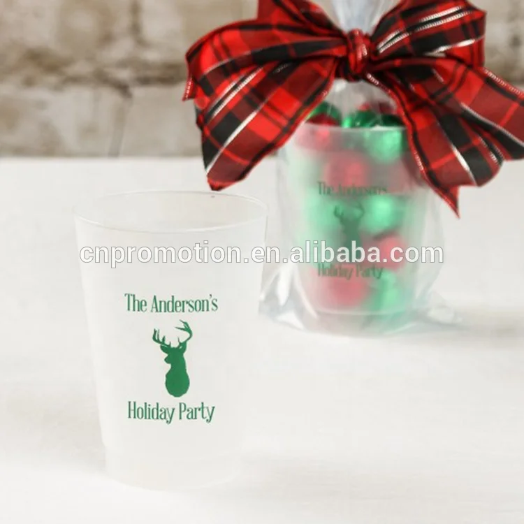 wholesale custom logo flex frosted plastic party juice cup 12OZ 8OZ  Plastic cup for weddings