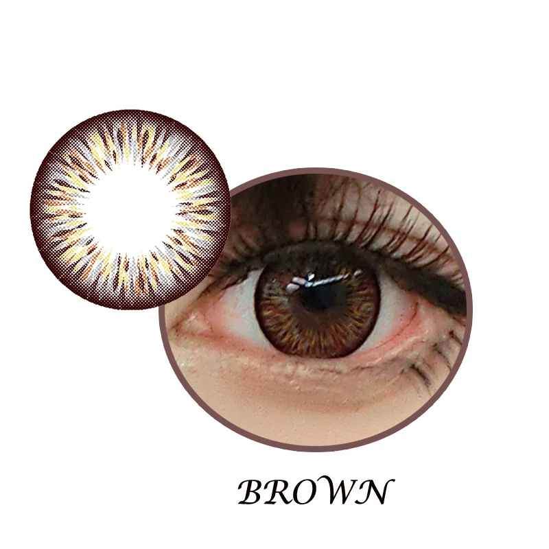 Meetone Lolly yealy big eye 3 tone doll eyes contact lenses