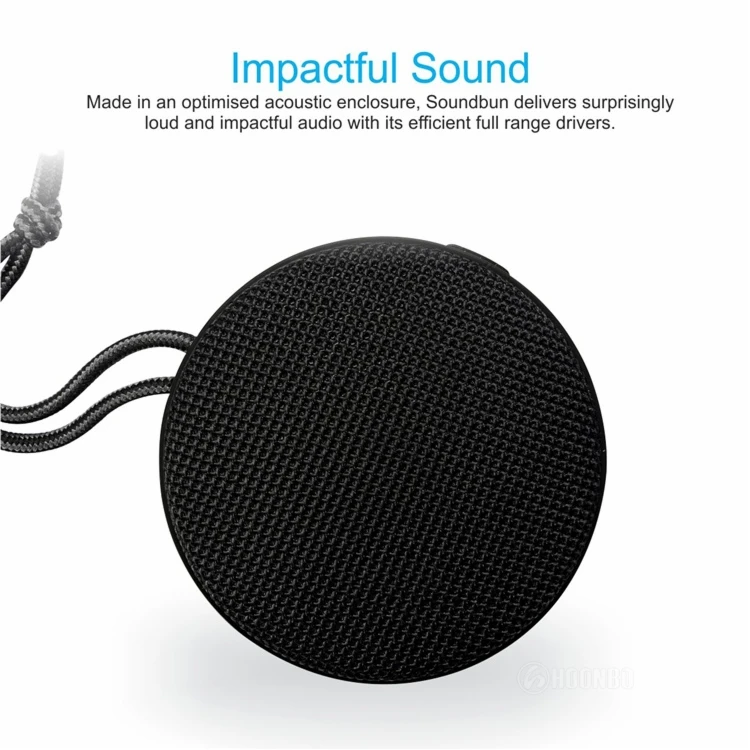 
Mini Portable Outdoor Stereo Smart Round Fabric Wireless Speaker 