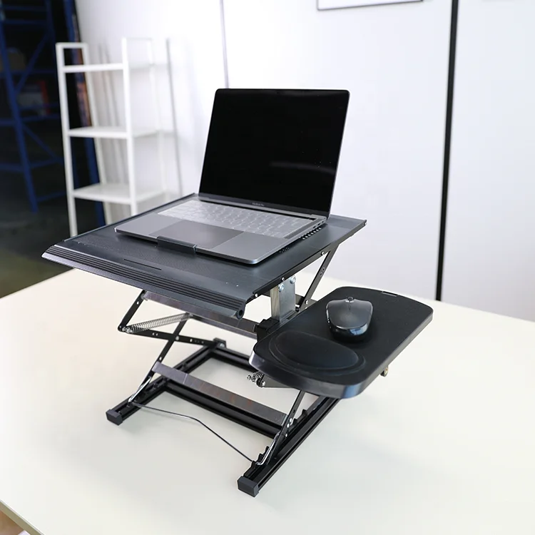 Converter Ergonomic Sit To Stand Desk Gas Spring Office Workstation Anti Fatigue Stand Up Down Desk Sit Stand Workstation