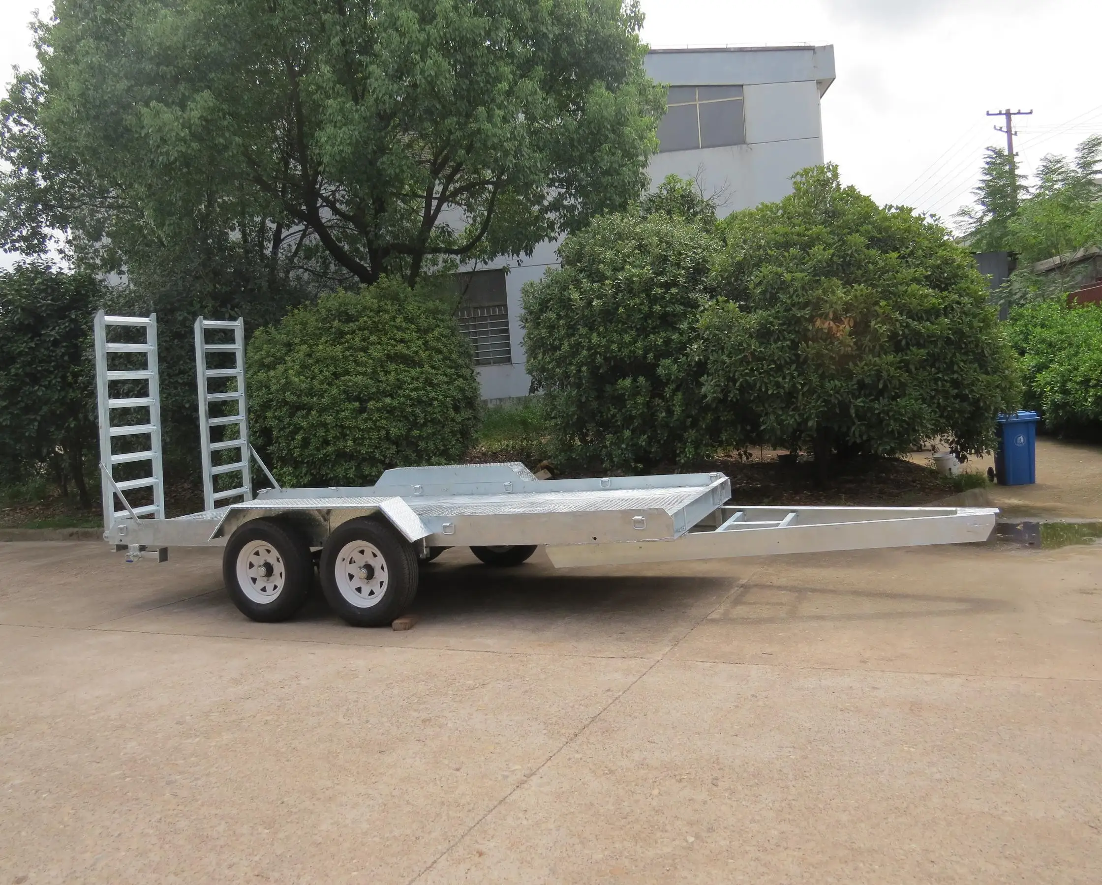 hot dipped galvanized 16x6ft Plant and Excavator trailer