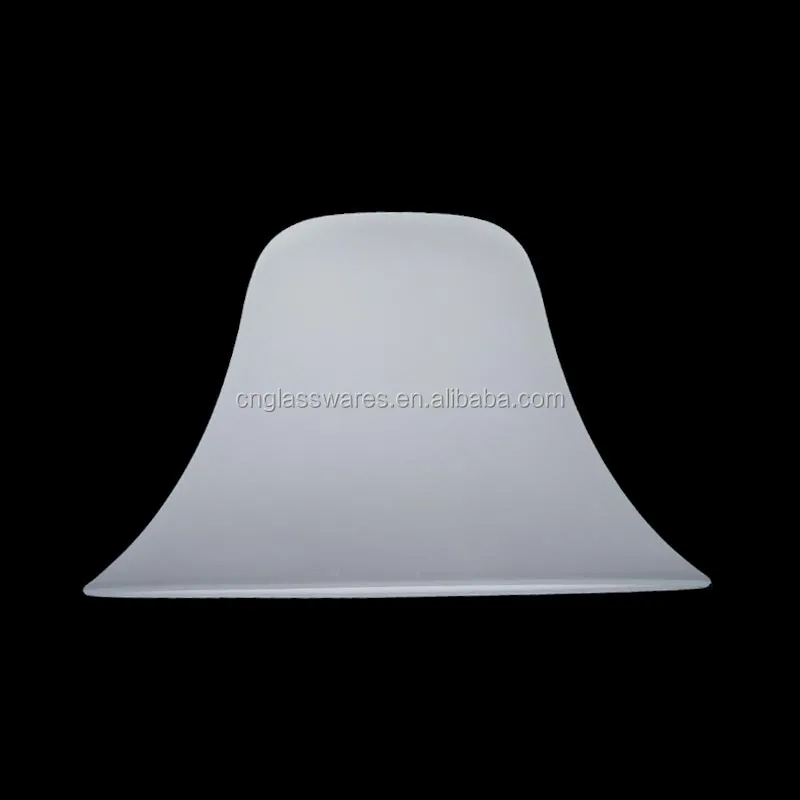 Supply Frosted White Bell Shaped Glass Ceiling Fan Lights Lamp Shade Diffuser