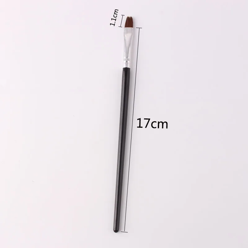 5 Pcs/set Nail Art UV Gel Pen Brush Manicure Painting Flat Brush Tool