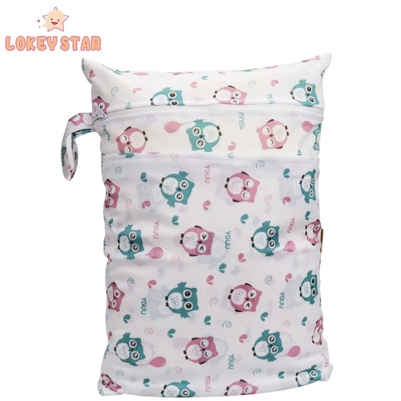
Lokeystar Arrow Pattern Foldable Portable Waterproof Stroller Baby Wet Bag 30X40cm Dry Wet Bag for Swimming 