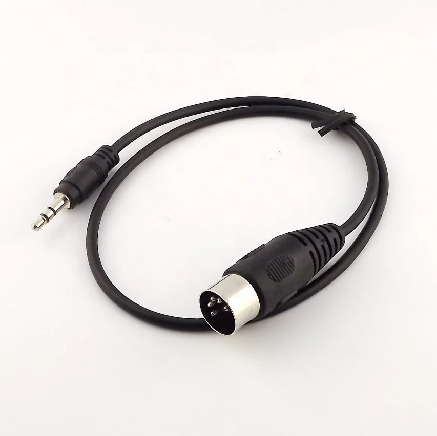 5 Pin MIDI DIN Male Plug to 3.5mm Stereo Jack Cable Lead Audio Cable