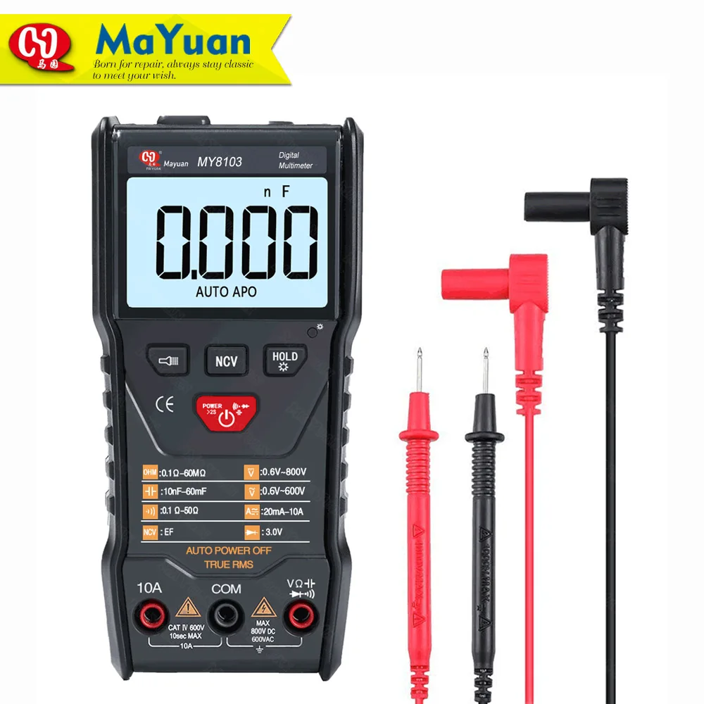 5999 Display Portable Intelligent Identification Measure Multimeter