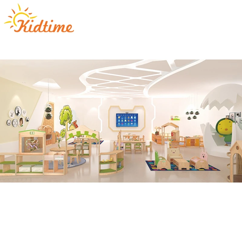 Деревянные детские дошкольные принадлежности, набор мебели с индивидуальным дизайном