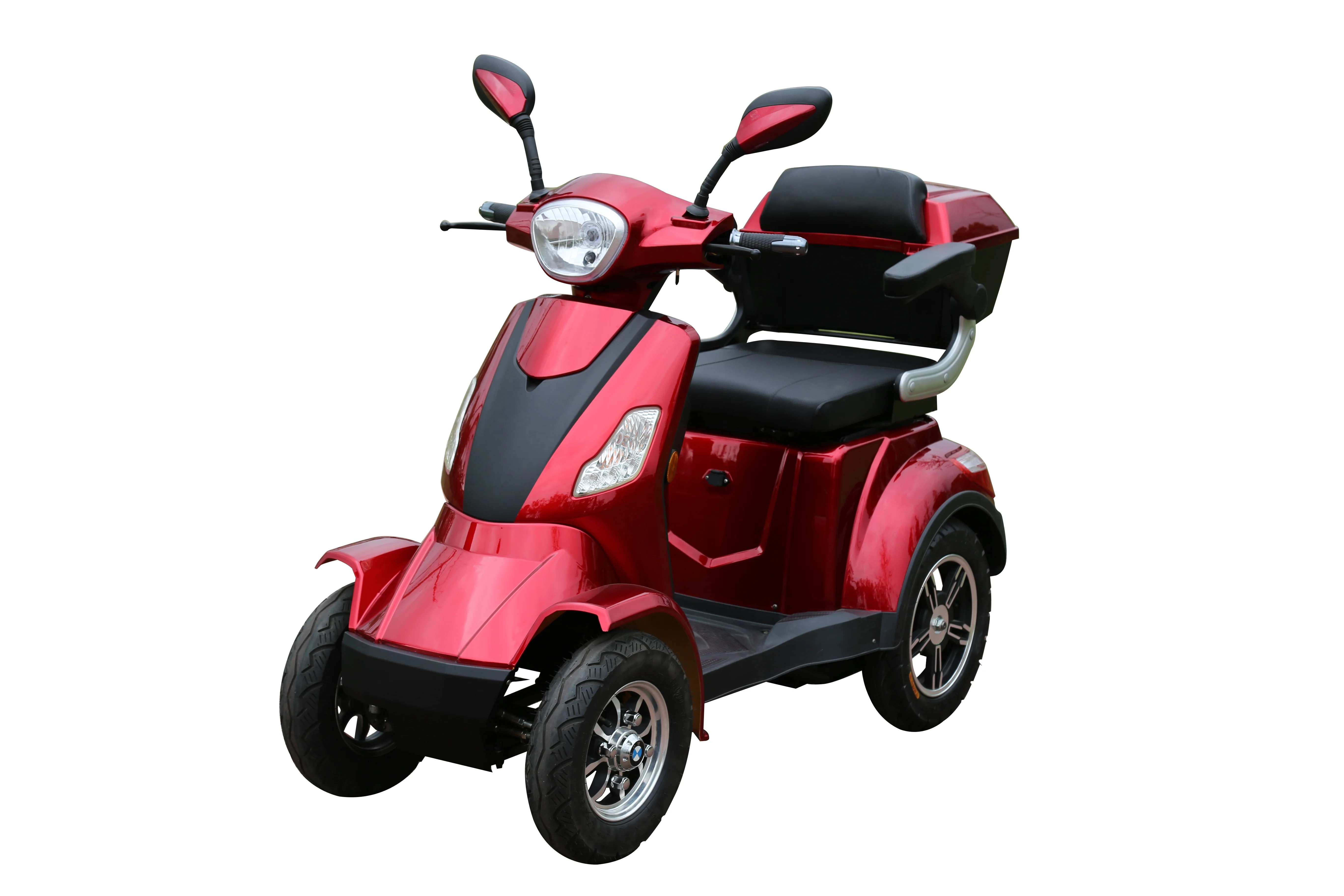 
2019 Top Seller 1000W 4 wheel electric scooter with roof and portable battery for old people 