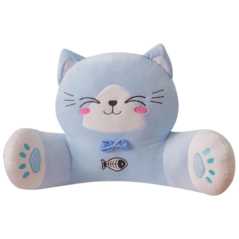 милый кот подушки сиденья, управление талии подушку поддержки мультфильм машину подушки назад поддержки чтения подушку