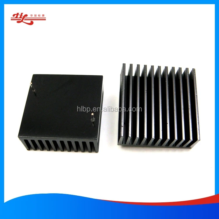 Пользовательские черного анодированного алюминиевого профиля радиатора