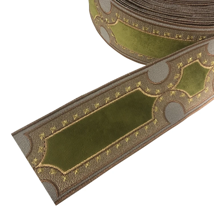 JBL High Quality Embroidery Polyester Textiles Luxury Border Lace Trim In China