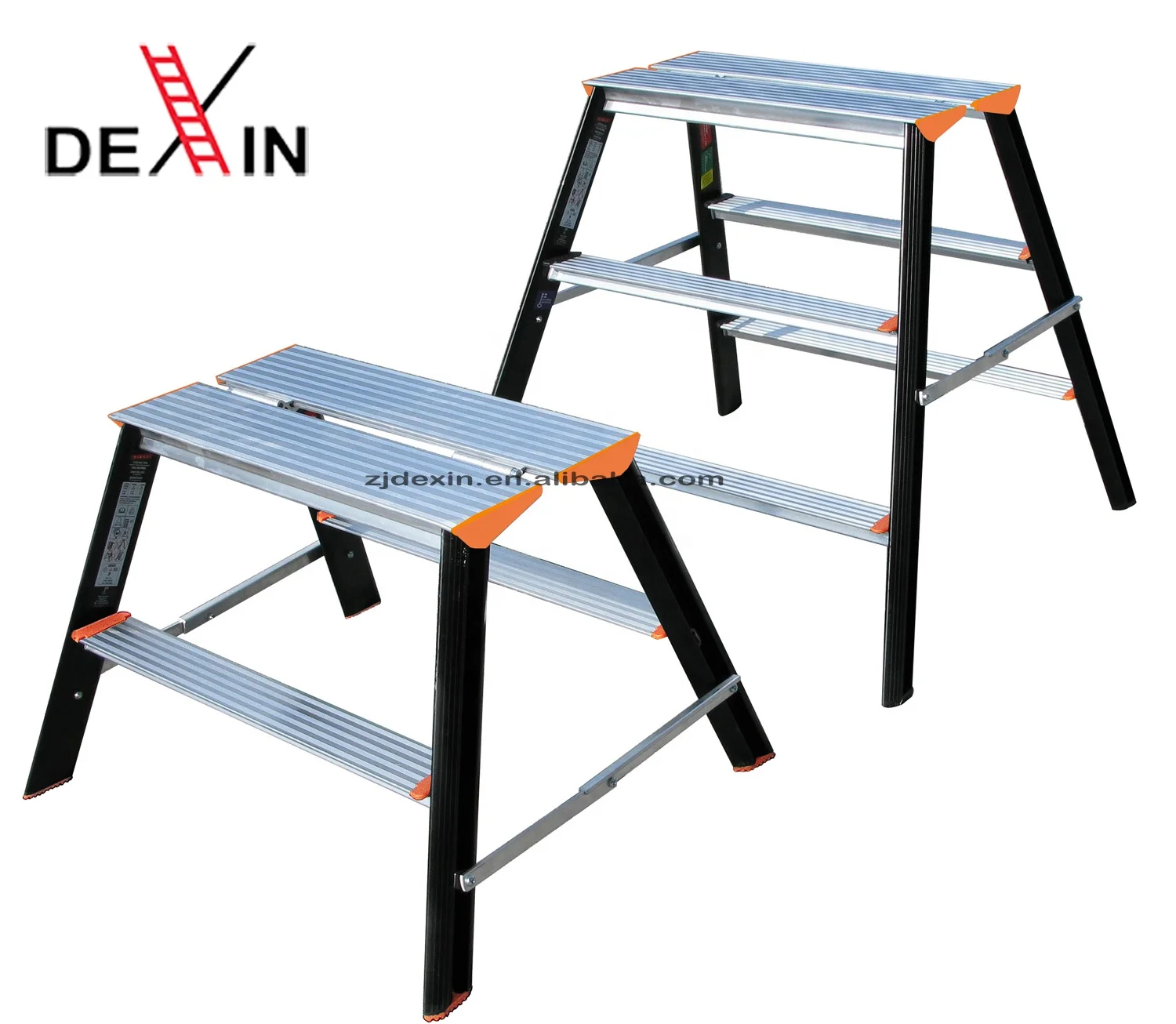 DX-P92 Folding Step Ladder with Anti-Slip Sturdy and Wide Pedal Ladder for Photography,Household and Painting