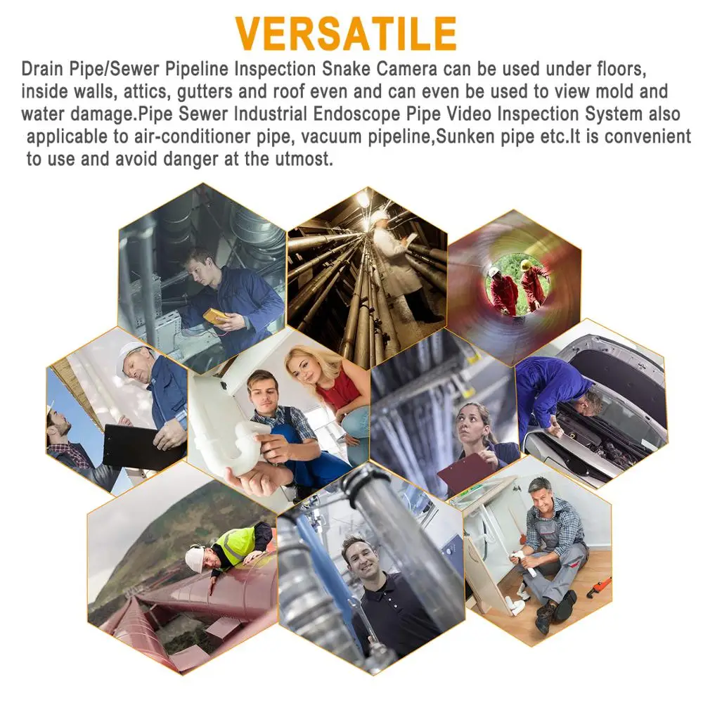 Amazon Hot Sale Wireless Drain Sewer Pipe Inspection Camera for Smartphone