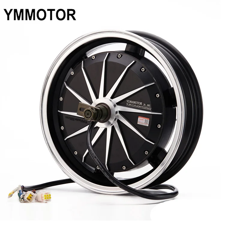 14 Inch 4000W 72V Super Power  Bldc Hub Motor Electric Motorcycle Brushless Dc Motors For Sale