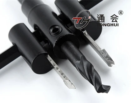 Alloy Hole Opener Adjustable Size Woodworking Plane Type Drill Bit