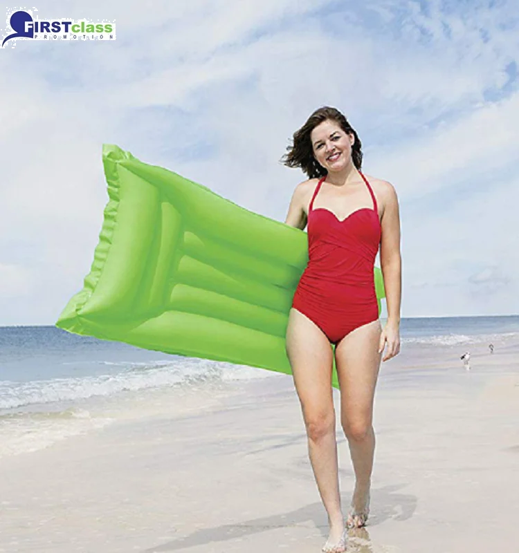Promotional PVC swimming air bed inflatable pool float air mattress