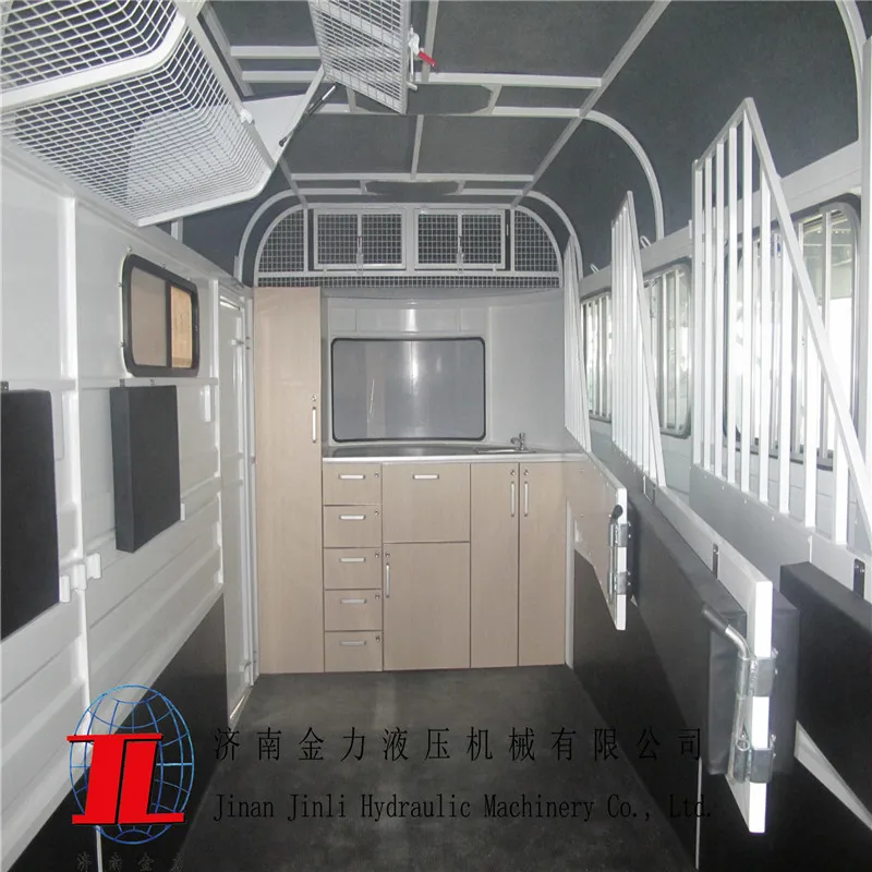 camper horse float with shower, awning, caravan door