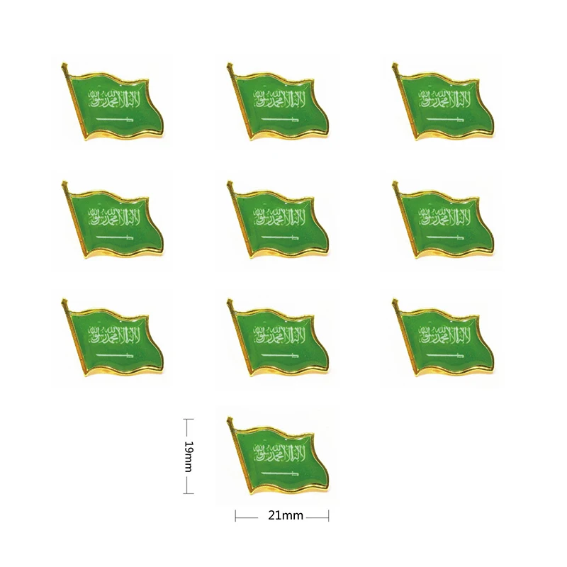 Wholesale printing Customized Germany Sweden Saudi Arab Germany Canada flag Metal Lapel Pin badge with Epoxy