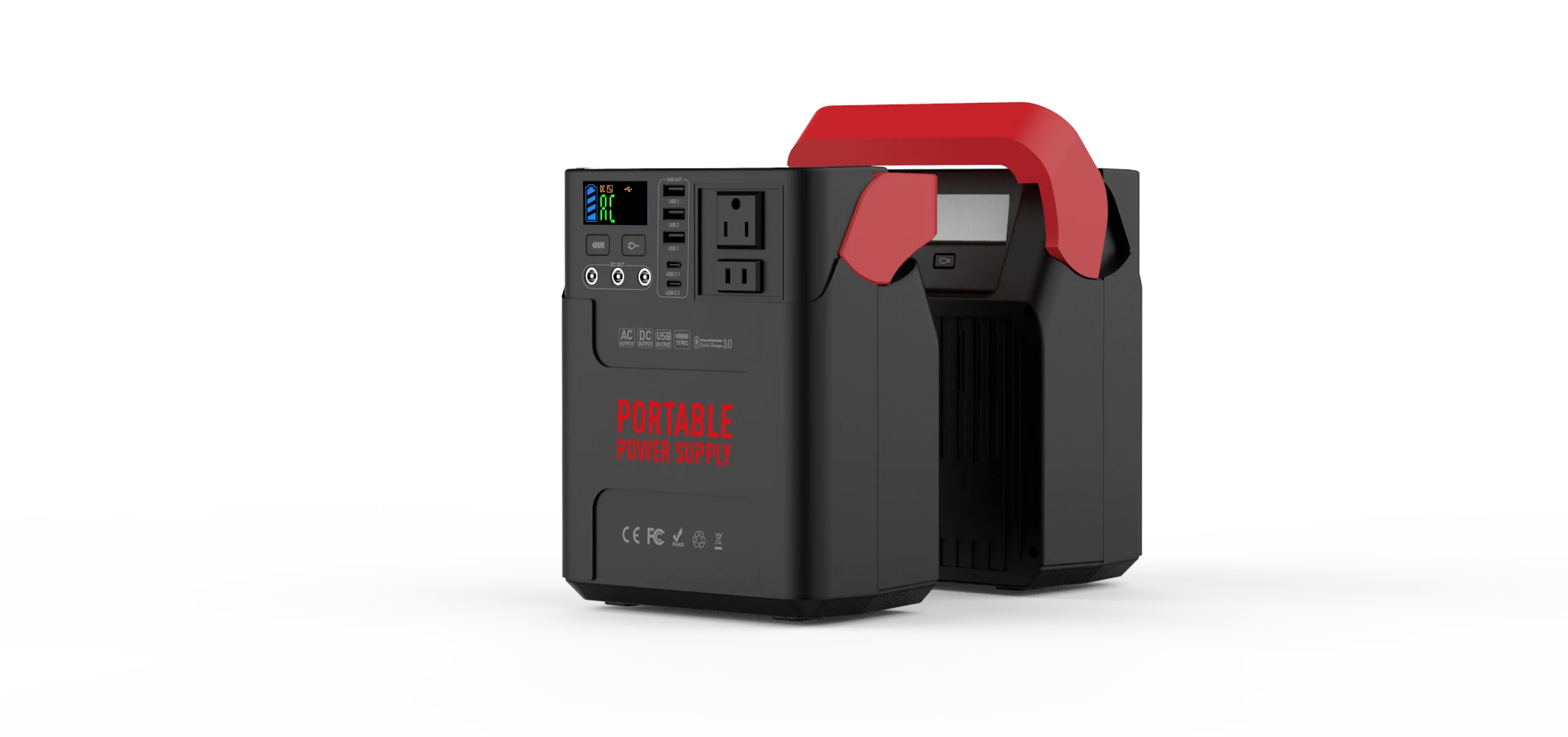 Portable Power Station 220Wh Emergency Backup Lithium Battery 100W AC inverter Outlet Solar Generator