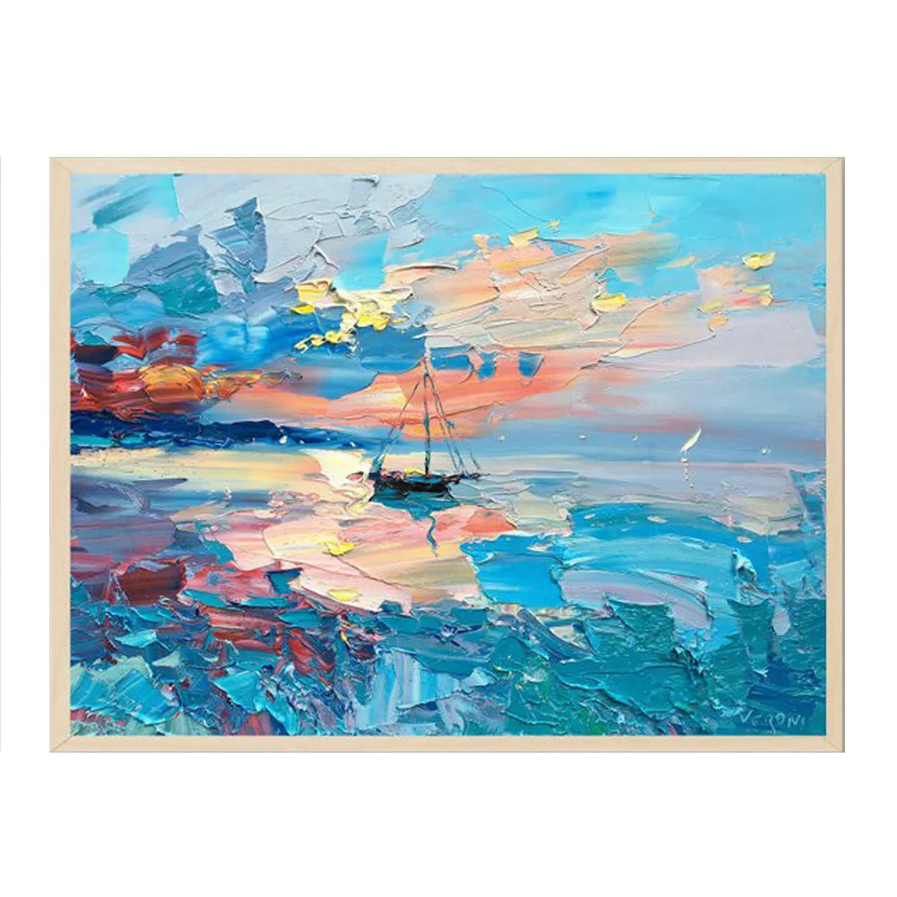 
Home hotel coffee office wall art work canvas handmade oil painting on canvas 