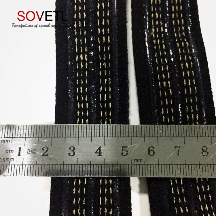 
Adjustable polyester with silver yarn strap for conductive belt 