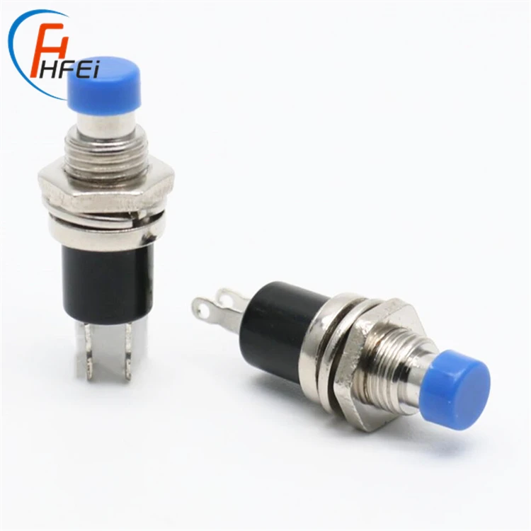 7mm 2 step push pbs-110 button switch small momentary plastic metal mini 2 pin push button switch