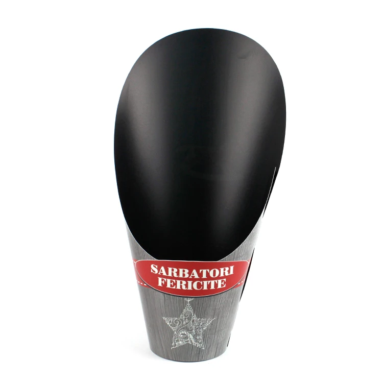 PP Plastic decorative double color flowers indoor pot planter cover for pot wrapping