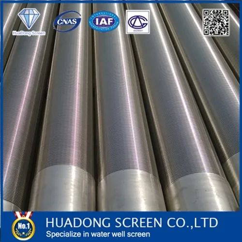 Stainless Steel Wedge Wire  Wrapped Screen /V-shaped wire wound screen