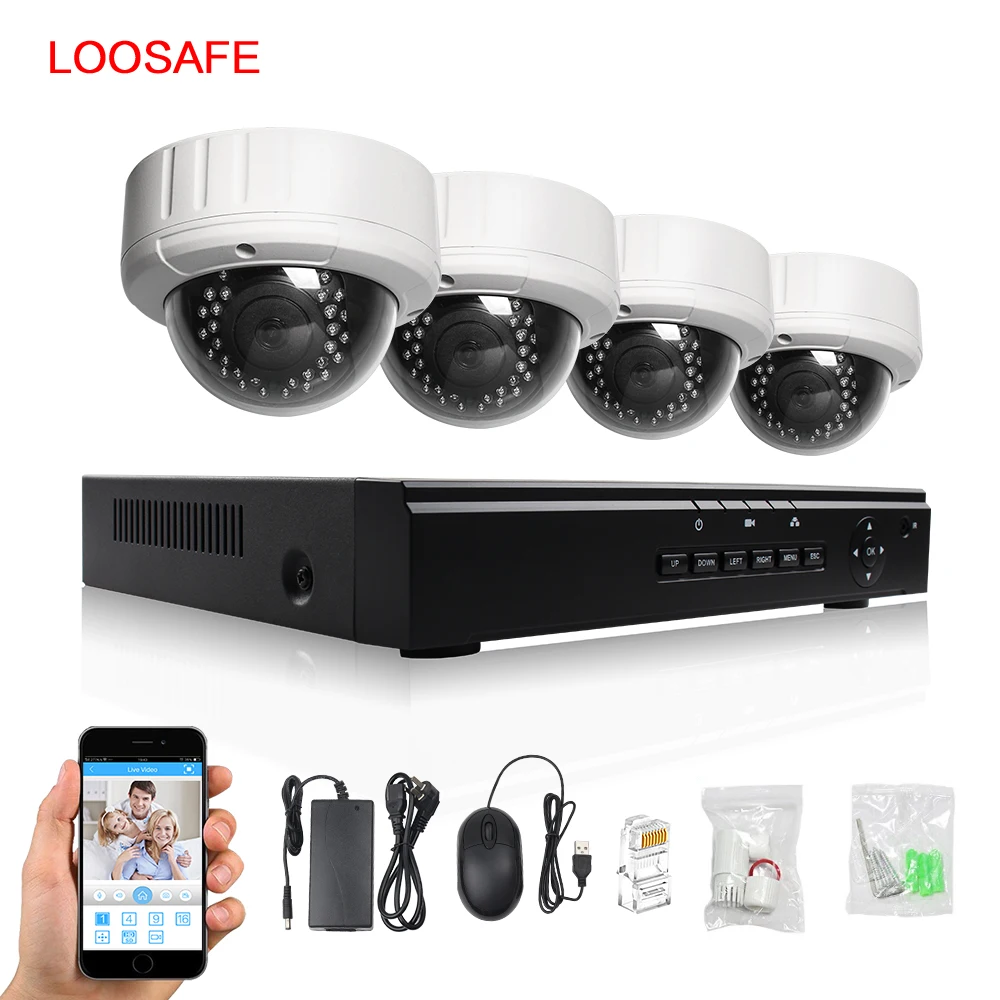 2MP HD купольная POE системы безопасности IP купольная камера 30 М Инфракрасный cameraWith IP66 всепогодный металлический корпус