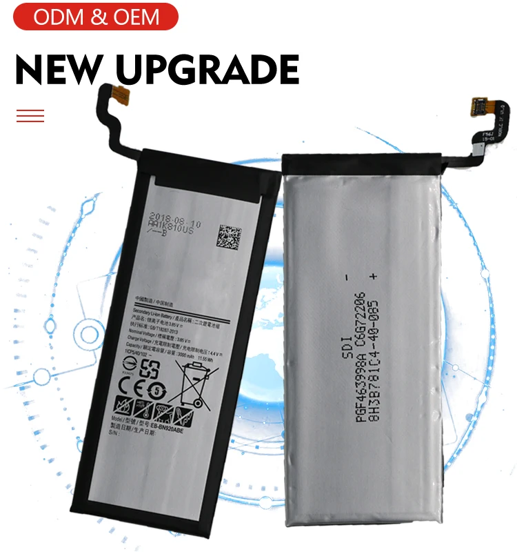 Высококачественный Оригинальный аккумулятор для смартфона для замены Note5 для Samsung Note 5 EB-BN920ABE