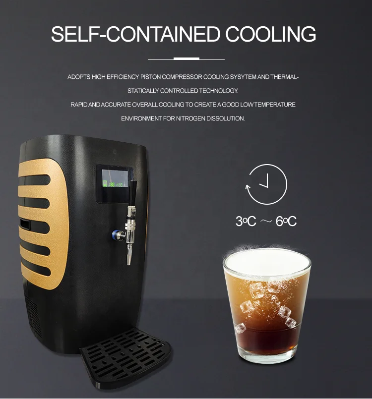 
nitro cold brew coffee dispenser new coffee chiller commercial appliance 